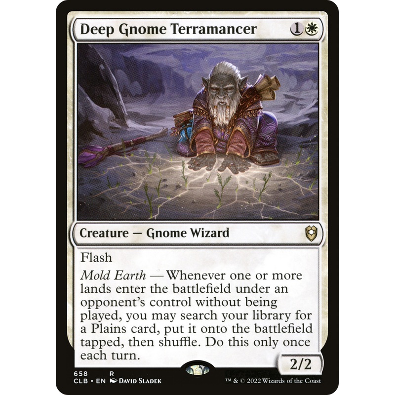 Deep Gnome Terramancer (CLB-658) - Commander Legends: Battle for Baldur's Gate
