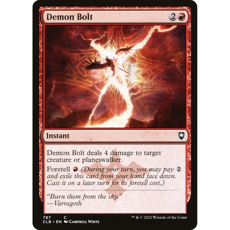 Demon Bolt (CLB-787) - Commander Legends: Battle for Baldur's Gate