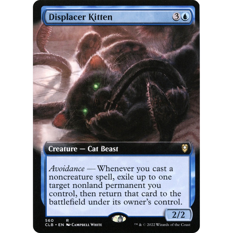 Displacer Kitten (CLB-560) - Commander Legends: Battle for Baldur's Gate: (Extended Art) Foil