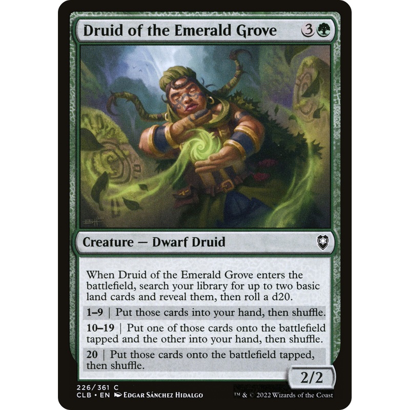 Druid of the Emerald Grove (CLB-226) - Commander Legends: Battle for Baldur's Gate