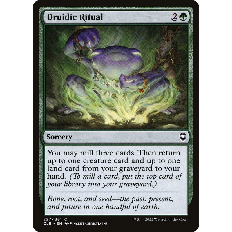 Druidic Ritual (CLB-227) - Commander Legends: Battle for Baldur's Gate Foil