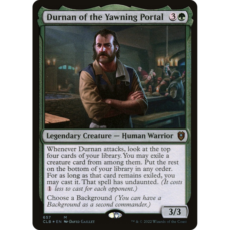Durnan of the Yawning Portal (CLB-657) - Commander Legends: Battle for Baldur's Gate Foil