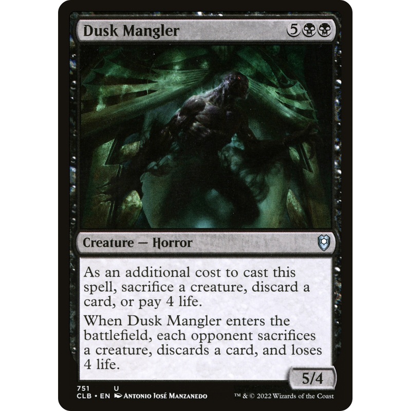 Dusk Mangler (CLB-751) - Commander Legends: Battle for Baldur's Gate