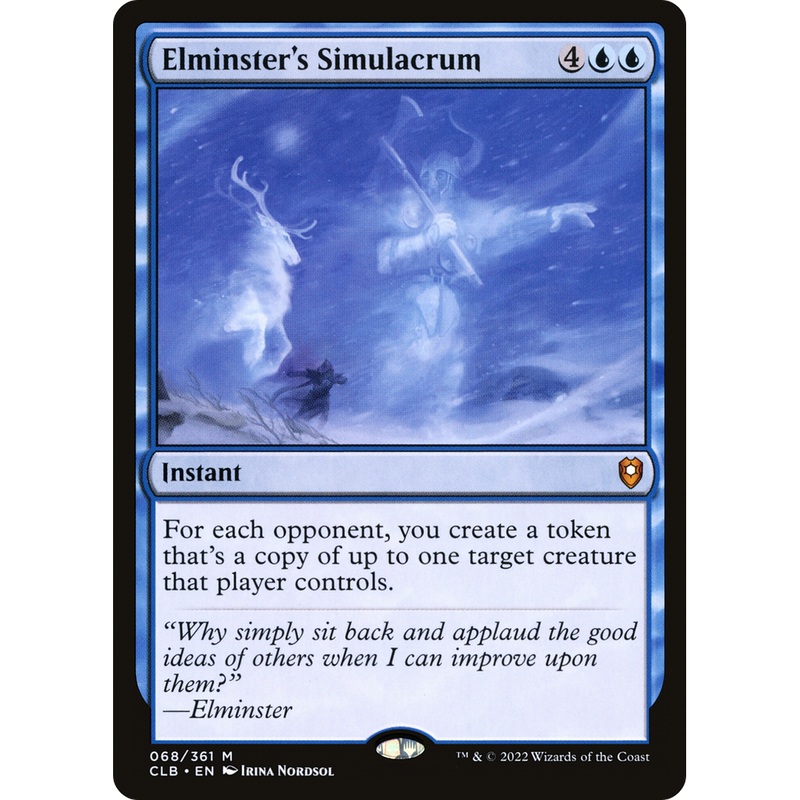 Elminster's Simulacrum (CLB-068) - Commander Legends: Battle for Baldur's Gate