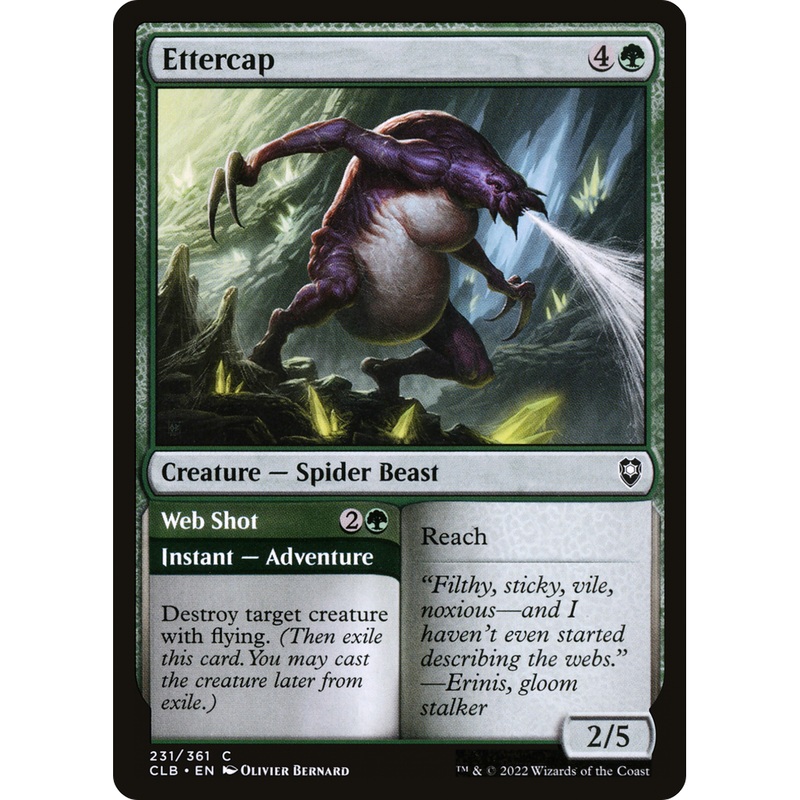 Ettercap // Web Shot (CLB-231) - Commander Legends: Battle for Baldur's Gate