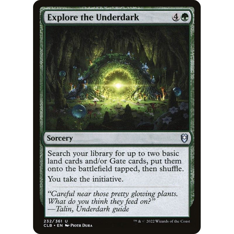 Explore the Underdark (CLB-232) - Commander Legends: Battle for Baldur's Gate