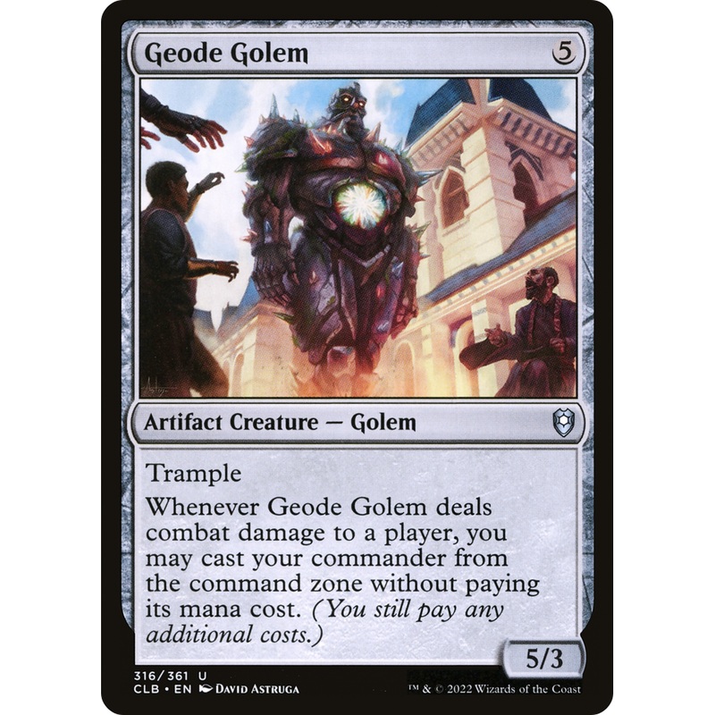 Geode Golem (CLB-316) - Commander Legends: Battle for Baldur's Gate Foil