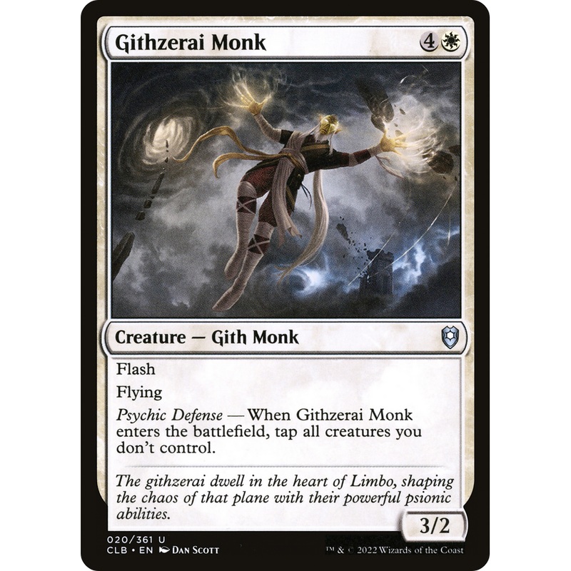 Githzerai Monk (CLB-020) - Commander Legends: Battle for Baldur's Gate