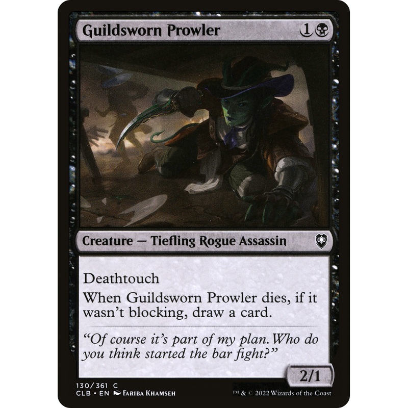 Guildsworn Prowler (CLB-130) - Commander Legends: Battle for Baldur's Gate Foil