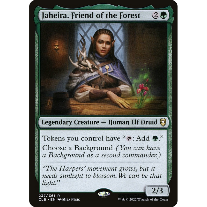 Jaheira, Friend of the Forest (CLB-237) - Commander Legends: Battle for Baldur's Gate Foil