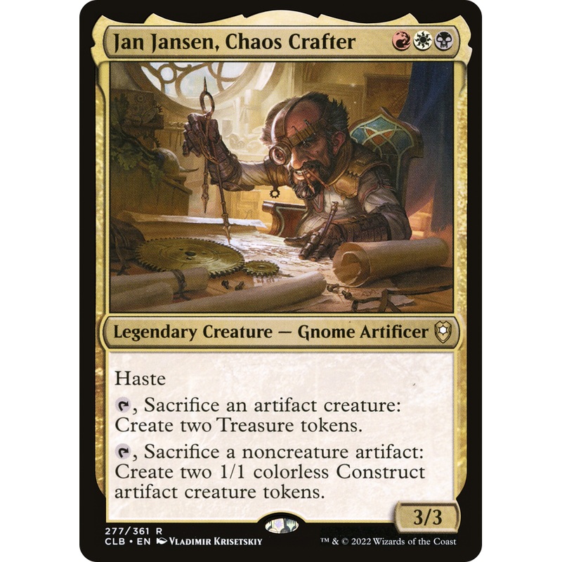 Jan Jansen, Chaos Crafter (CLB-277) - Commander Legends: Battle for Baldur's Gate Foil