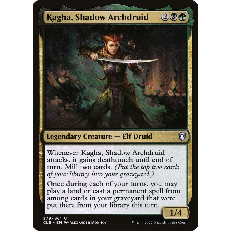 Kagha, Shadow Archdruid (CLB-279) - Commander Legends: Battle for Baldur's Gate