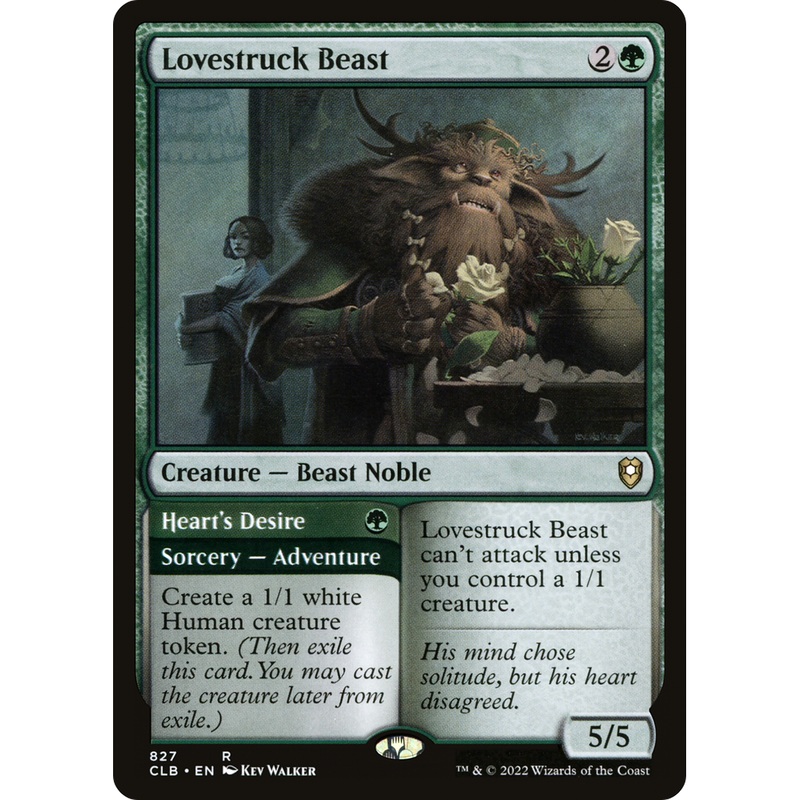 Lovestruck Beast // Heart's Desire (CLB-827) - Commander Legends: Battle for Baldur's Gate