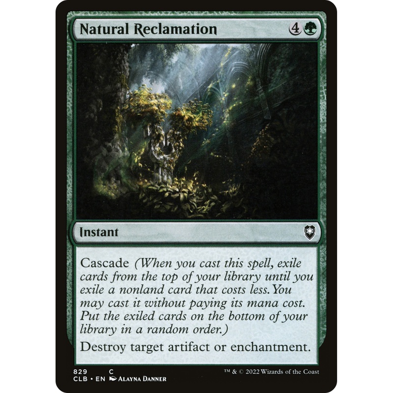 Natural Reclamation (CLB-829) - Commander Legends: Battle for Baldur's Gate