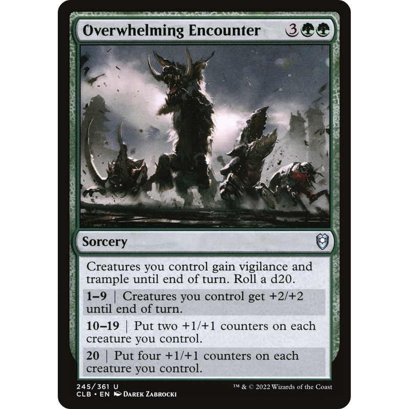 Overwhelming Encounter (CLB-245) - Commander Legends: Battle for Baldur's Gate Foil