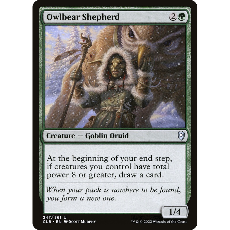 Owlbear Shepherd (CLB-247) - Commander Legends: Battle for Baldur's Gate