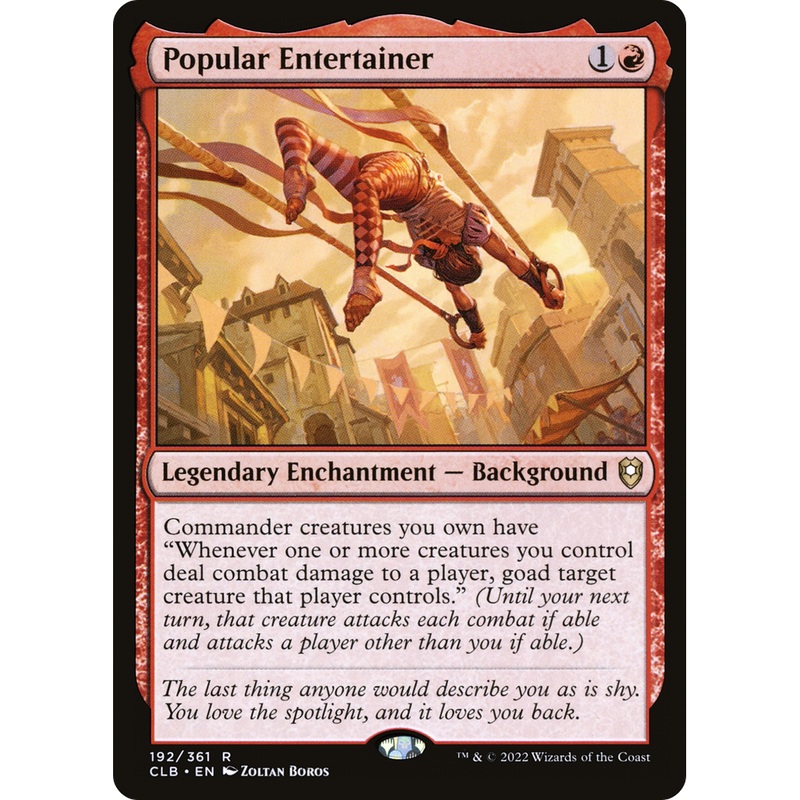 Popular Entertainer (CLB-192) - Commander Legends: Battle for Baldur's Gate