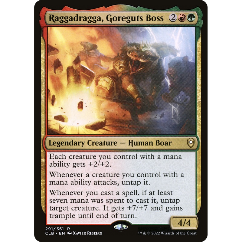 Raggadragga, Goreguts Boss (CLB-291) - Commander Legends: Battle for Baldur's Gate