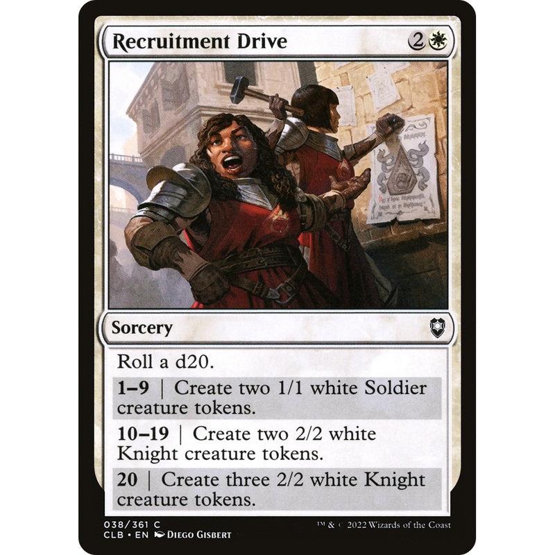 Recruitment Drive (CLB-038) - Commander Legends: Battle for Baldur's Gate