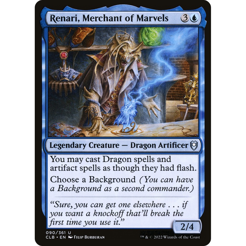 Renari, Merchant of Marvels (CLB-090) - Commander Legends: Battle for Baldur's Gate Foil