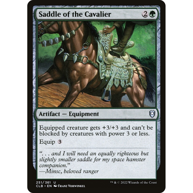 Saddle of the Cavalier (CLB-251) - Commander Legends: Battle for Baldur's Gate Foil