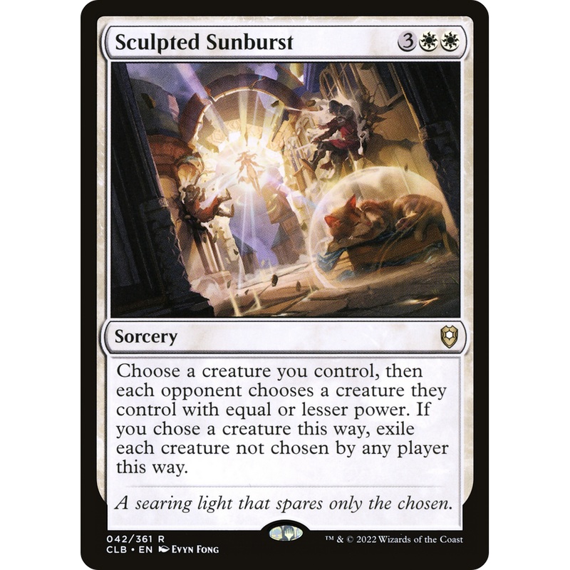 Sculpted Sunburst (CLB-042) - Commander Legends: Battle for Baldur's Gate Foil