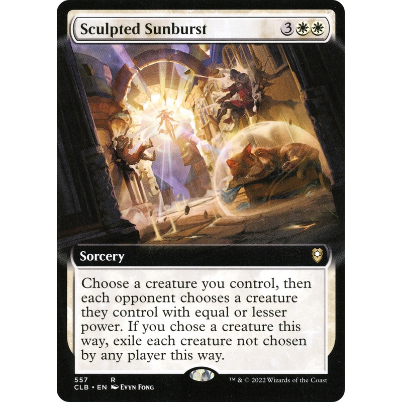 Sculpted Sunburst (CLB-557) - Commander Legends: Battle for Baldur's Gate: (Extended Art)