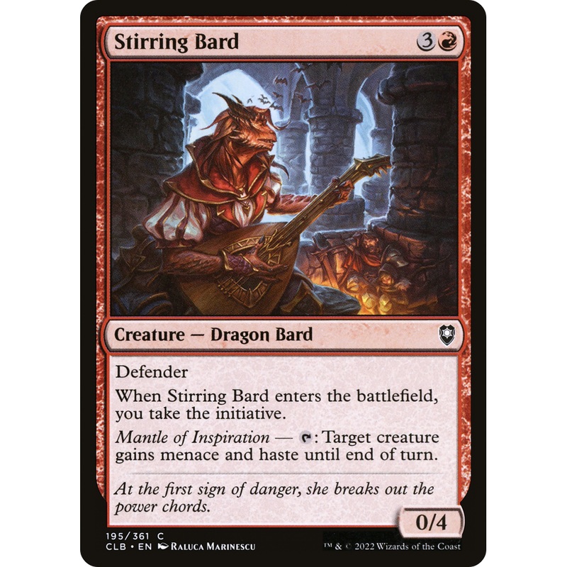Stirring Bard (CLB-195) - Commander Legends: Battle for Baldur's Gate Foil