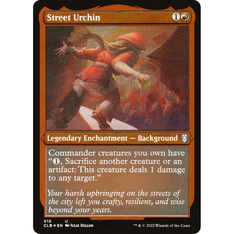 Street Urchin (CLB-510) - Commander Legends: Battle for Baldur's Gate Etched Foil