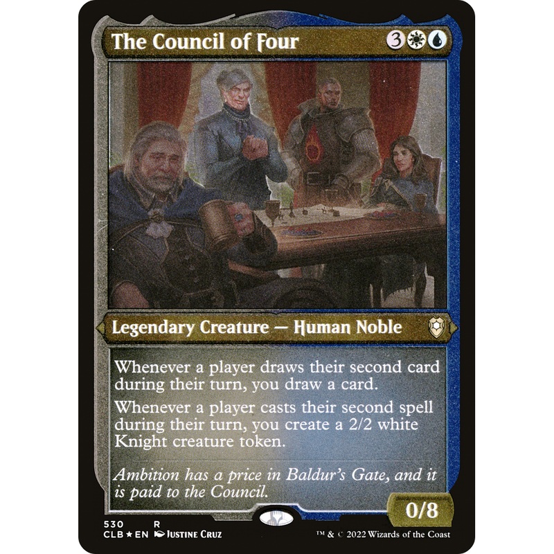 The Council of Four (CLB-530) - Commander Legends: Battle for Baldur's Gate Etched Foil