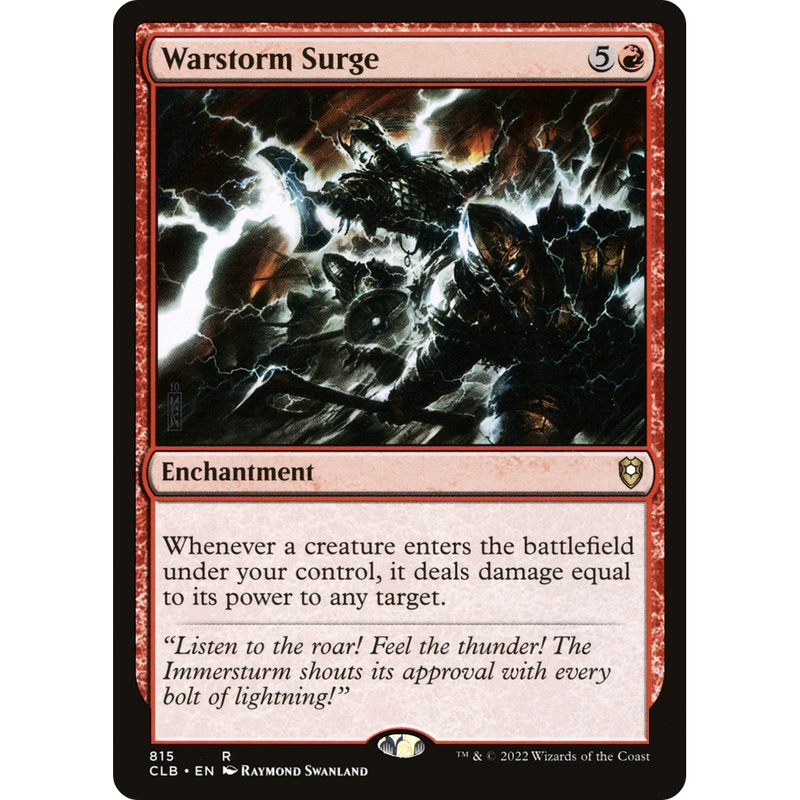 Warstorm Surge (CLB-815) - Commander Legends: Battle for Baldur's Gate