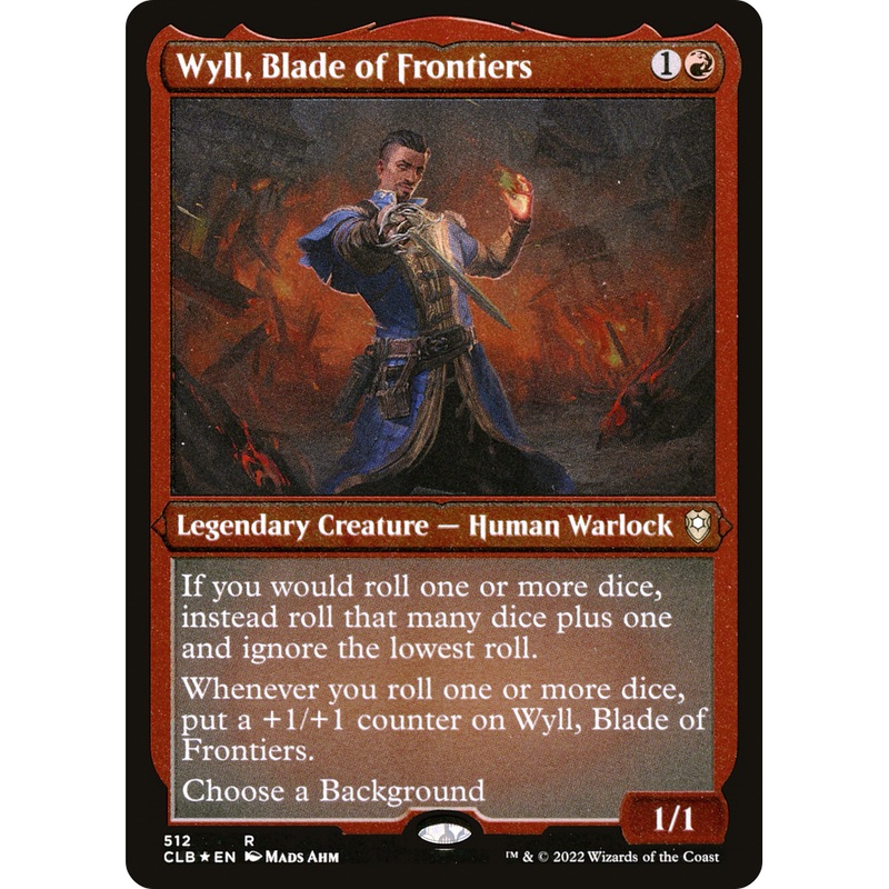 Wyll, Blade of Frontiers (CLB-512) - Commander Legends: Battle for Baldur's Gate Etched Foil
