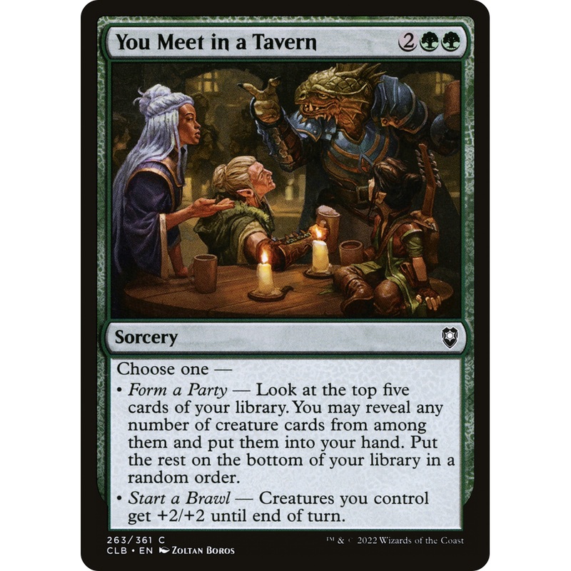 You Meet in a Tavern (CLB-263) - Commander Legends: Battle for Baldur's Gate Foil