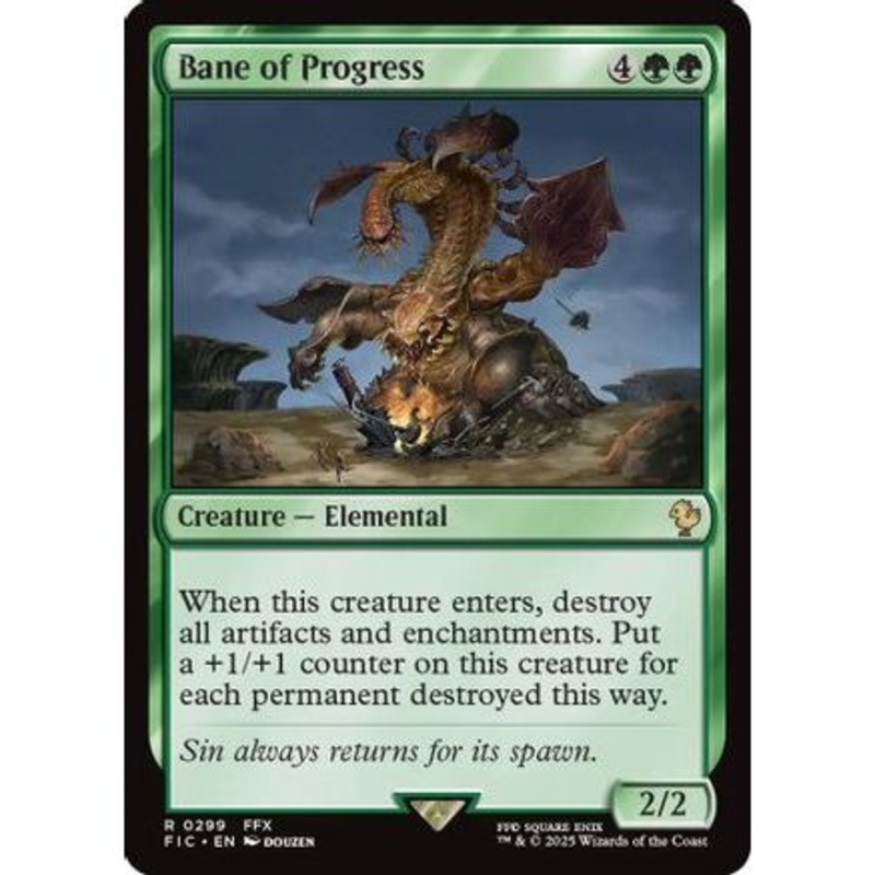 Bane of Progress (Surge Foil) (FIC-299) - Commander: FINAL FANTASY Foil