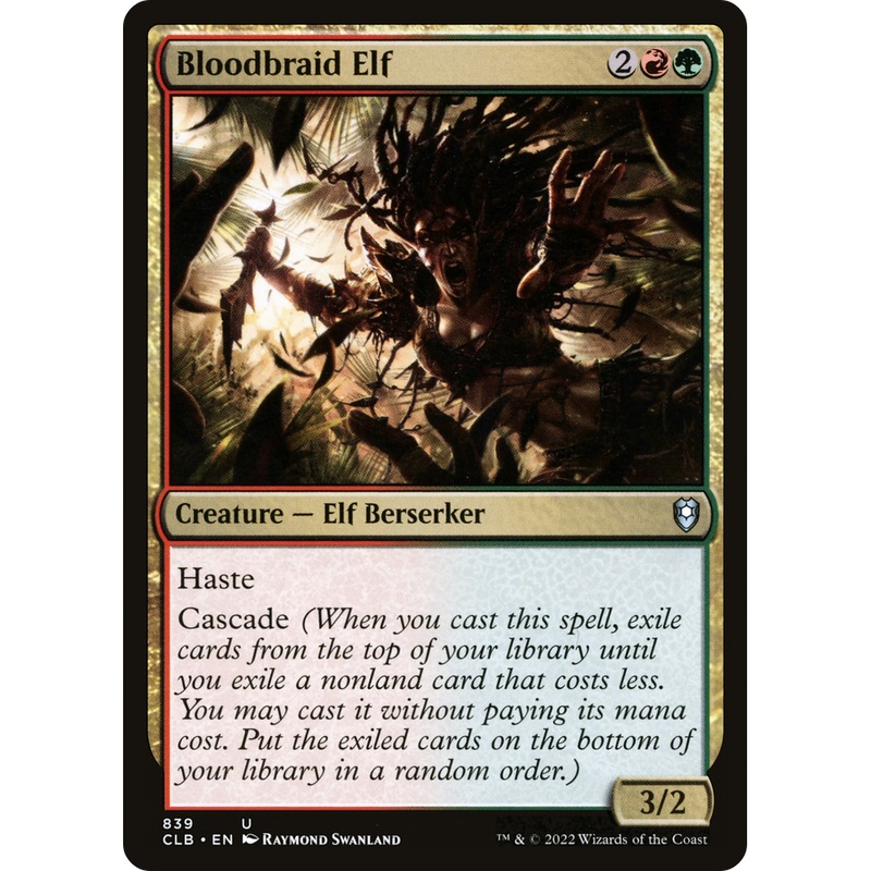 Bloodbraid Elf (CLB-839) - Commander Legends: Battle for Baldur's Gate