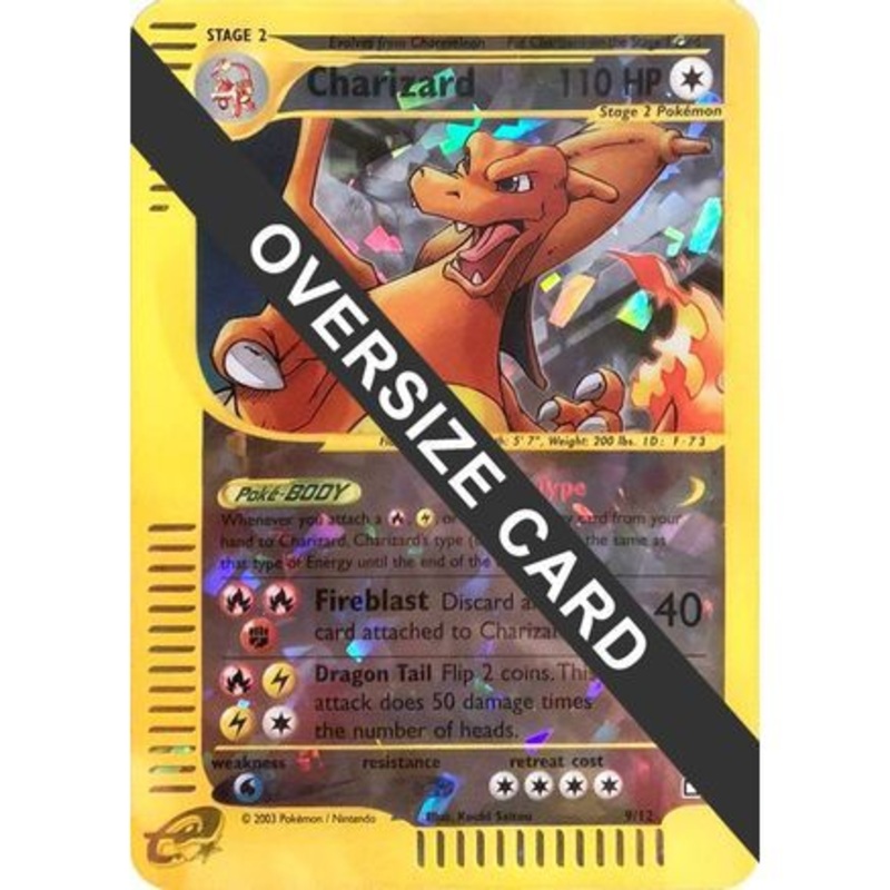 Charizard - 9/12 (Box Topper) 9 - Jumbo Cards Reverse Holofoil