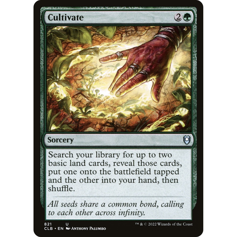 Cultivate (CLB-821) - Commander Legends: Battle for Baldur's Gate