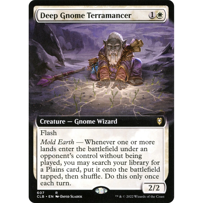 Deep Gnome Terramancer (CLB-607) - Commander Legends: Battle for Baldur's Gate: (Extended Art)