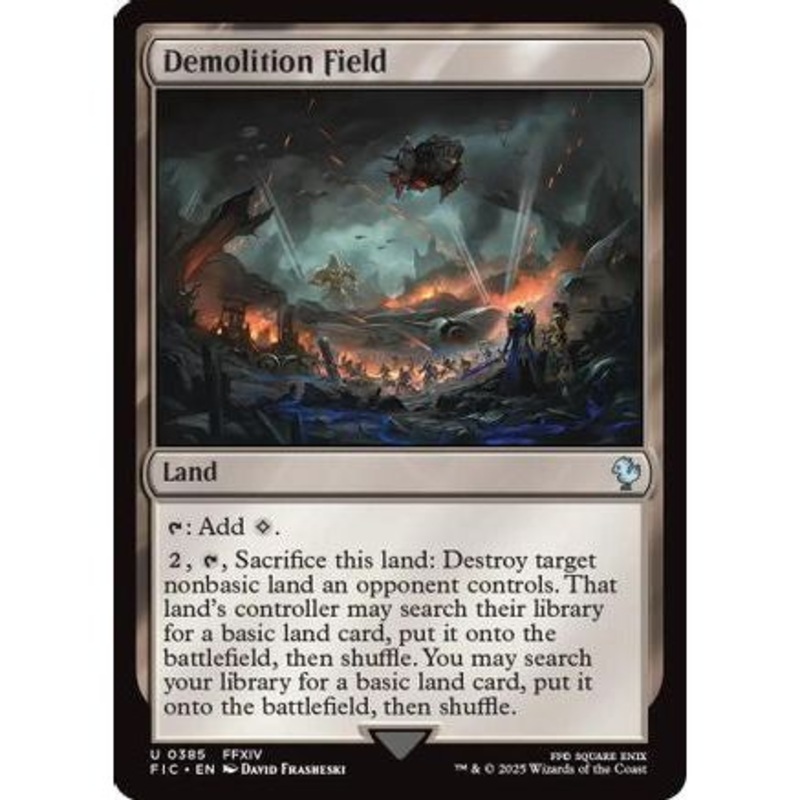 Demolition Field (Surge Foil) (FIC-385) - Commander: FINAL FANTASY Foil