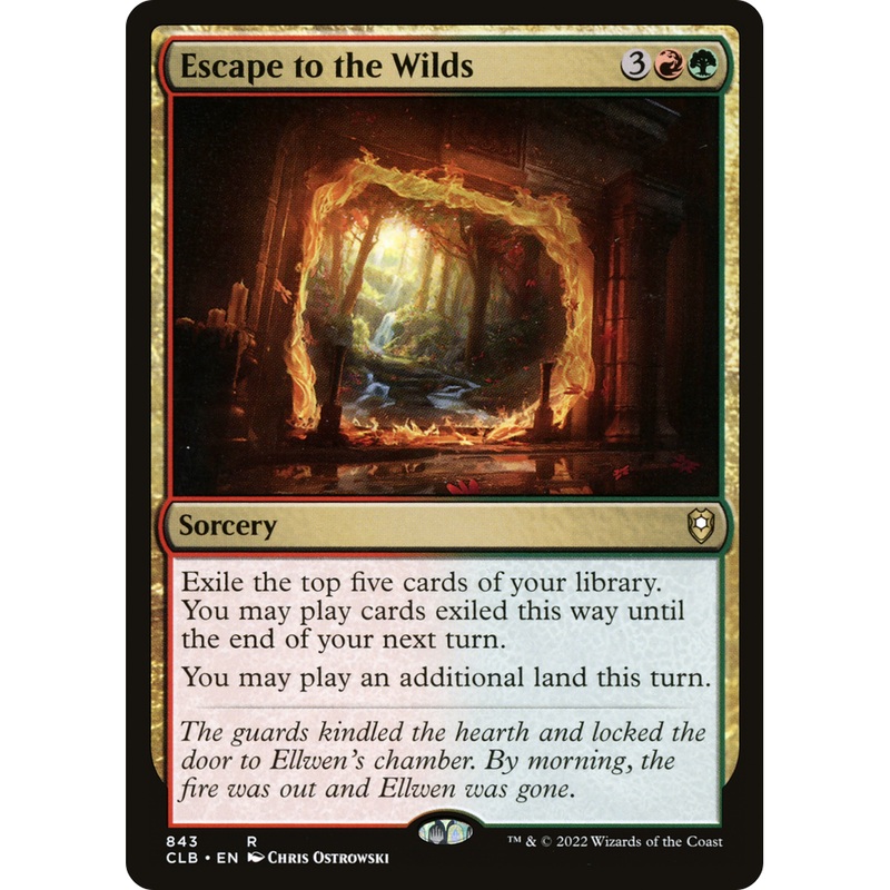 Escape to the Wilds (CLB-843) - Commander Legends: Battle for Baldur's Gate