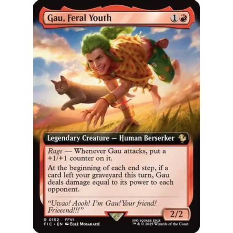 Gau, Feral Youth (Extended Art) (FIC-152) - Commander: FINAL FANTASY Foil