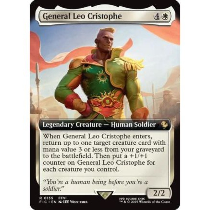 General Leo Cristophe (Extended Art) (FIC-135) - Commander: FINAL FANTASY Foil