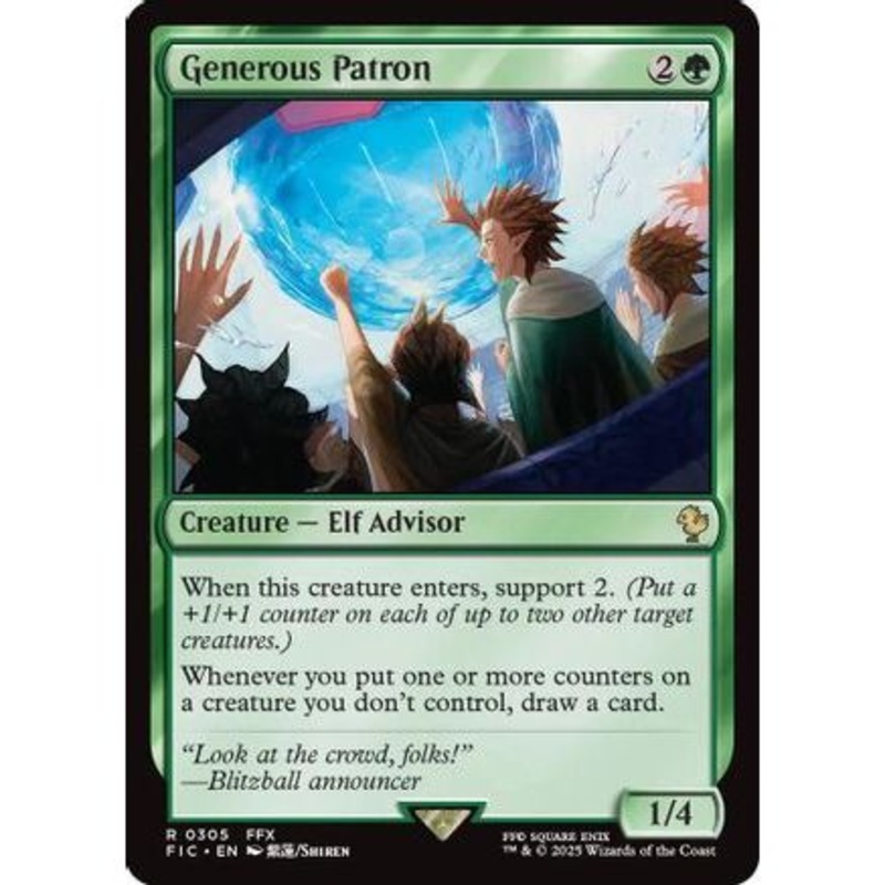Generous Patron (Surge Foil) (FIC-305) - Commander: FINAL FANTASY Foil