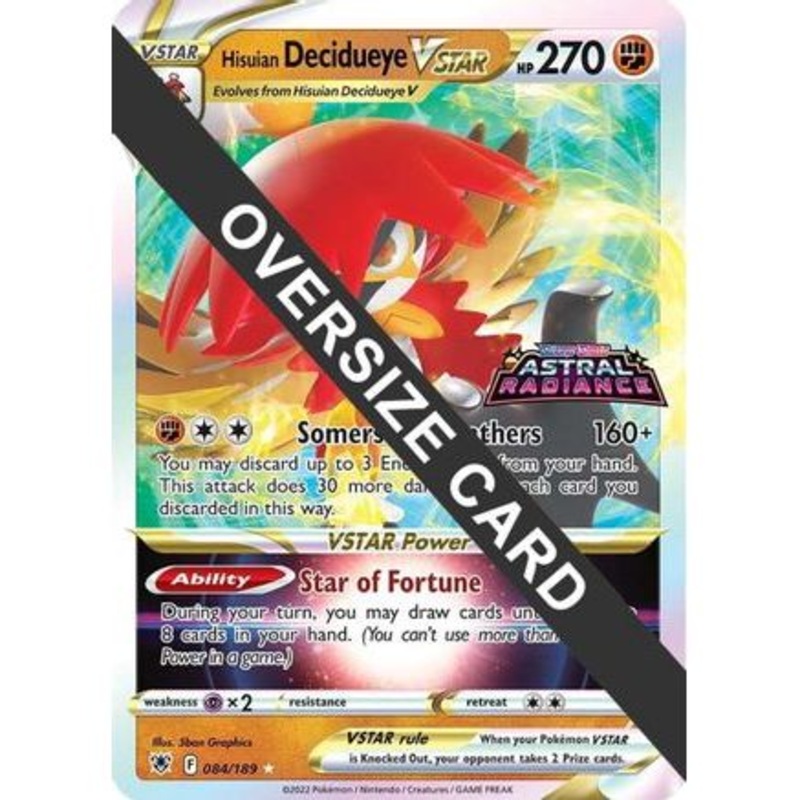 Hisuian Decidueye VSTAR - 084/189 84 - Jumbo Cards Holofoil