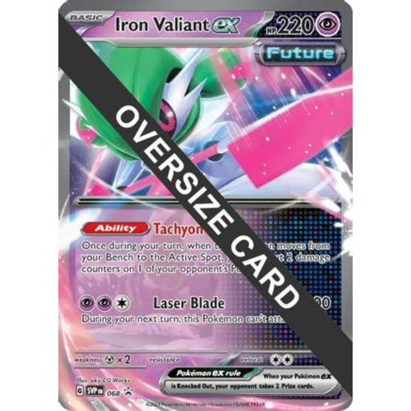 Iron Valiant ex - 068 68 - Jumbo Cards Holofoil