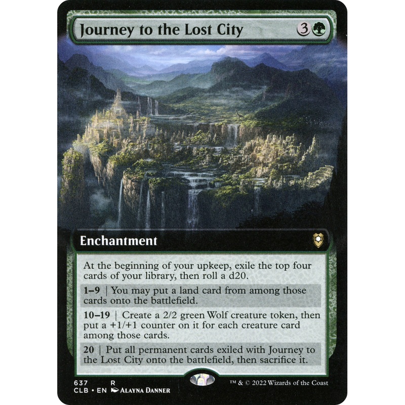 Journey to the Lost City (CLB-637) - Commander Legends: Battle for Baldur's Gate: (Extended Art)