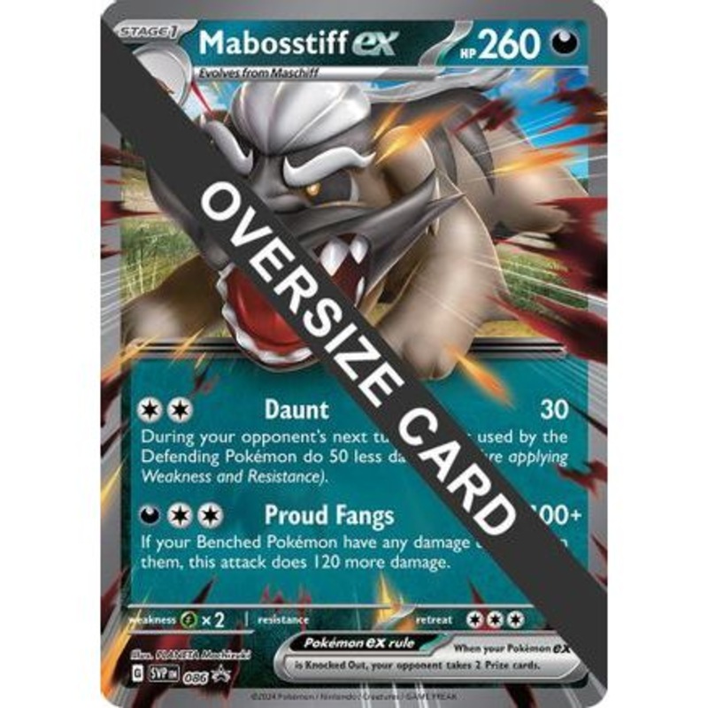 Mabosstiff ex - Jumbo Card 86 - Jumbo Cards Holofoil