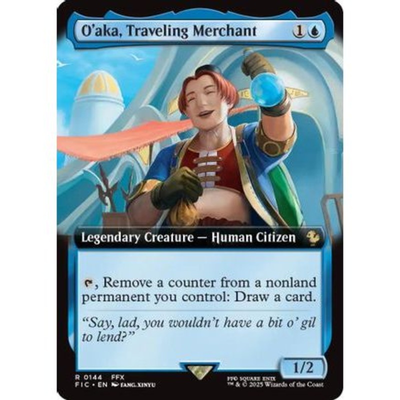 O'aka, Traveling Merchant (Extended Art) (FIC-144) - Commander: FINAL FANTASY Foil