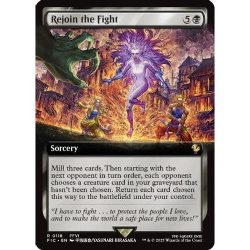 Rejoin the Fight (Extended Art) (FIC-118) - Commander: FINAL FANTASY Foil