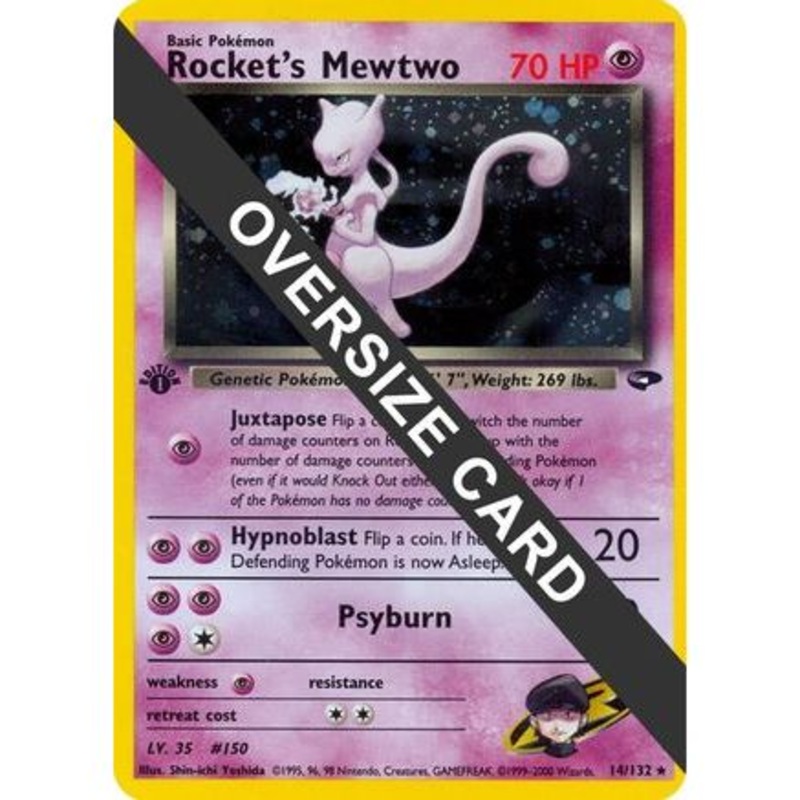Rocket's Mewtwo - 14/132 14 - Jumbo Cards Holofoil